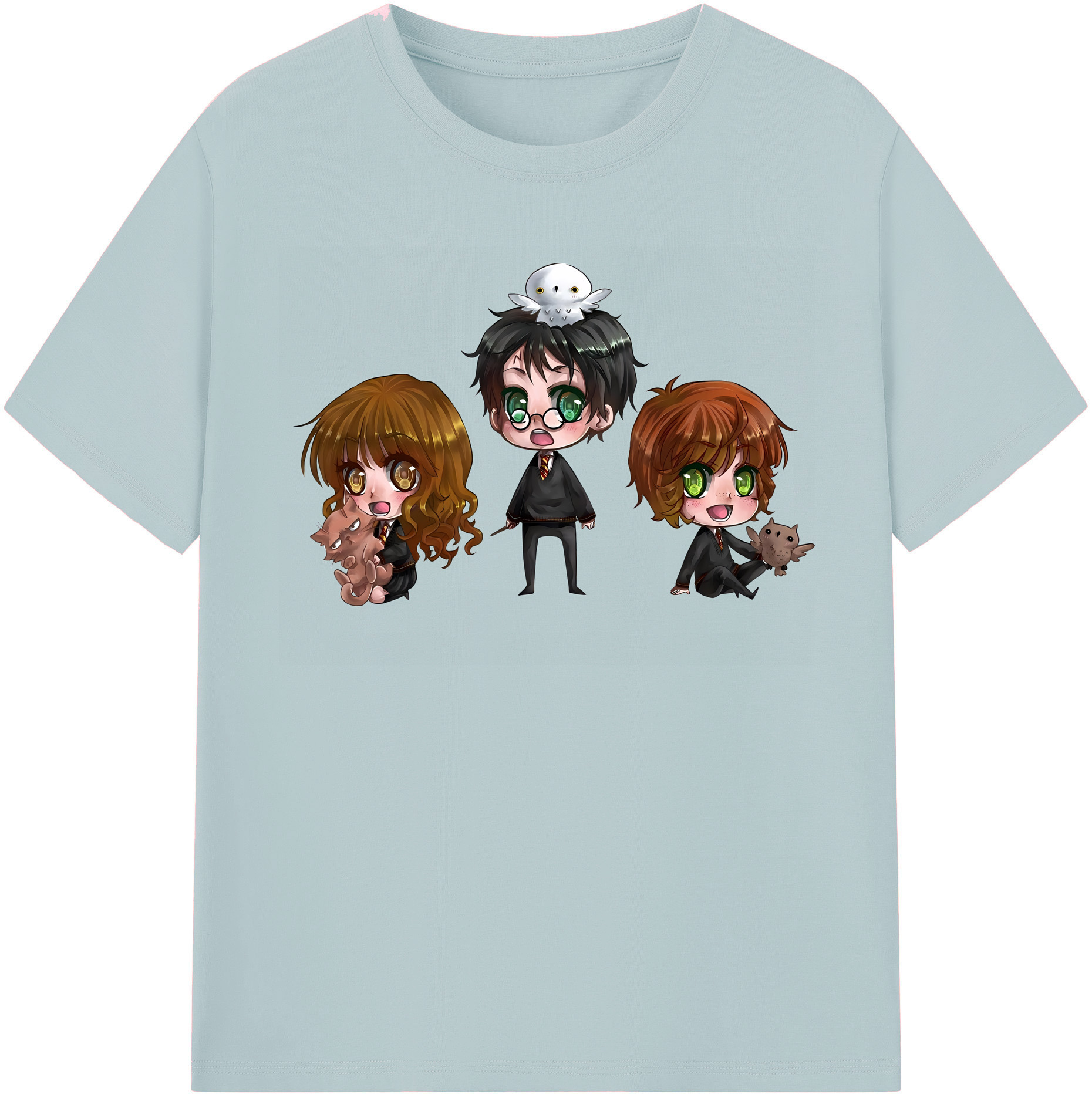 （画像用） Harry Potter ハリー・ポッターシリーズ 綿100％半袖Tシャツ（フロントプリント）